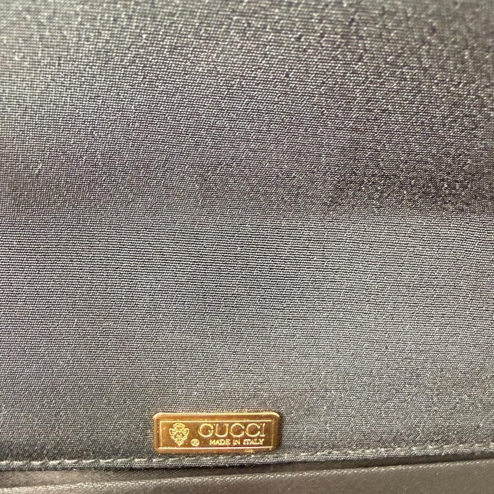 Gucci Black Clutch with Gold Chain - Picture 5 of 9